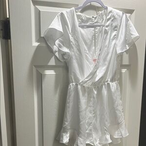 Show Me Your MuMu Satin White romper